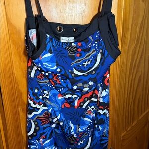 Tommy Bahama Vibrant Blue and Black Dress
